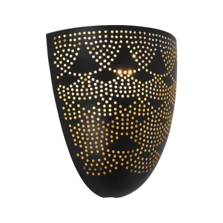 Aplique Murta Negro Oro | AJP / Alemar | Ref: 11148 | LUZGURU