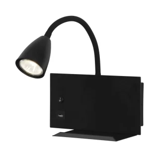 Aplique Pelay Negro Mate | AJP / Alemar | Ref: 11302 | LUZGURU