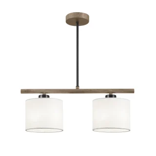 Barra Luz Berta Negra/Madera | AJP / Alemar | Ref: 60306 | LUZGURU