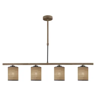 Barra Luces Berta Negra 4x60W E-27 | AJP / Alemar | Ref: 11808 | LUZGURU