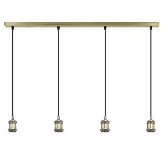 Barra 4L Elkan Cuero 4x60W E-27 | AJP / Alemar Elkan | Ref: 60323 | LUZGURU