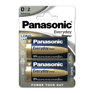 Pilas D LR20 Panasonic 1,5V x2 | Fabrilamp/Abrila | PA-LR20EPS-2BP