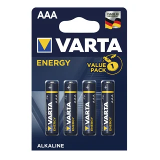 Pilas AAA Varta Alcalinas Energy (4 unidades) | Fabrilamp/Abrila | 04103229414-LR03EN