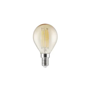 Bombilla LED Esférica Ámbar 6W | AJP / Alemar Bombillas | Ref: FS0066 | LUZGURU