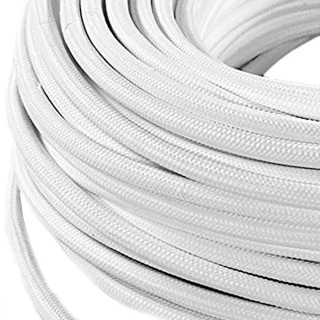 Cable Tela Blanco | AJP / Alemar PERSONALIZA | Ref: SE181/BL | LUZGURU