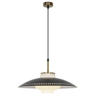 Colgante LECARBU Latón/Negro/Opal | AJP / Alemar | Ref: 11259 | LUZGURU