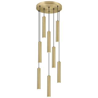 Colgante 8 Luces, Diseño AJP/Alemar | Antia Latón | Ref: 11749 | LUZGURU