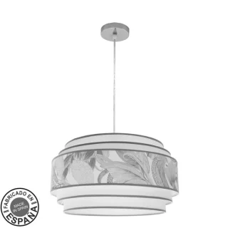 Colgante Moderno 5 Luces | Fabrilamp / Abrila CAMERUN | Cromo/Blanco/Gris | Ref: 227995045 | LUZGURU