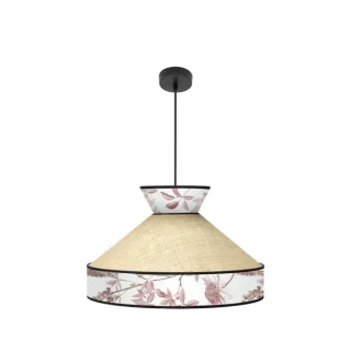 Colgante Constantinopla Beis/Rojo 50cm | Fabrilamp/Abrila | 248895007