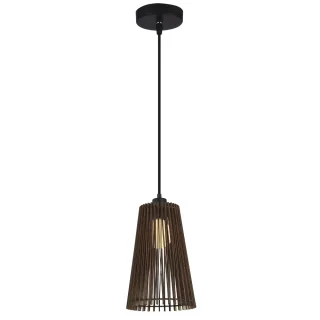 Colgante MON Madera Oscura Marrón | AJP / Alemar | Ref: 10981 | LUZGURU