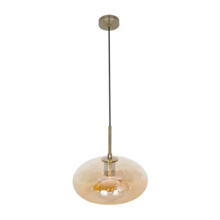 Colgante Cuero/Ambar | Fabrilamp / Abrila PINAP | 28cm | Ref: 193492814 | LUZGURU