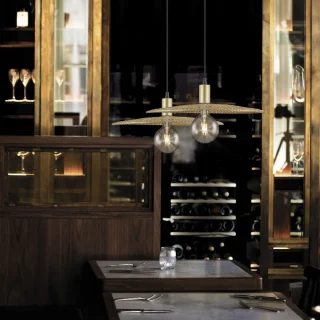 Colgante Portals Oro 1x60W E27 | AJP/Alemar | 10753