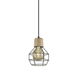 Colgante Trena Negro 1x60W E-27 | AJP/Alemar | 10598