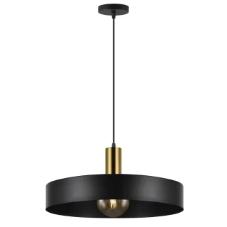 Colgante UMA Negro y Latón | AJP / Alemar | Ref: 11301 | LUZGURU