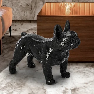Figura Bulldog Atila Cristal Negro Schuller | 543712