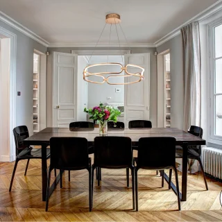 Lámpara Colgante LED Oro Rosa Colette Schuller