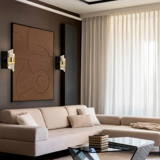 Aplique Pared LED Negro-Oro Iliada Schuller