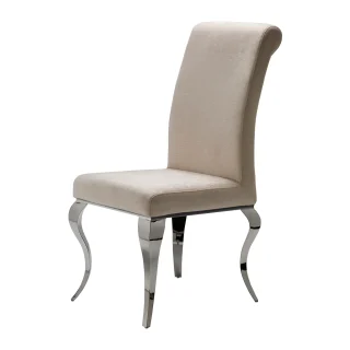 Silla Tapizada Beige Barroque Schuller