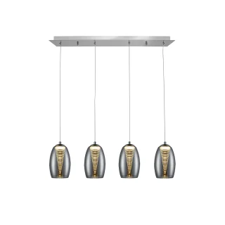 Lámpara Colgante LED Cromo Nebula Schuller