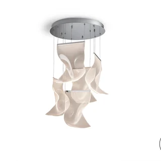 Lámpara Techo 5 Luces Cromo Velos Schuller