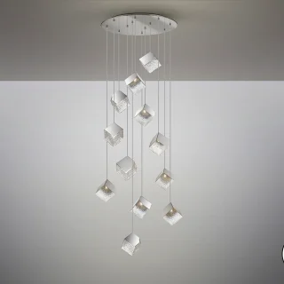 Lámpara Priscila Cromada 12 Luces | Schuller | Ref: 721240 | luzguru.com