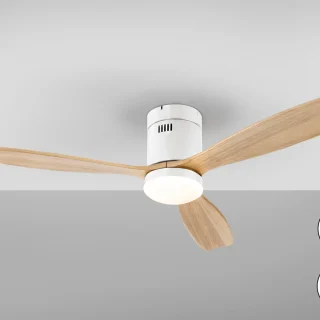 Ventilador de Techo Blanco Madera Siroco Schuller