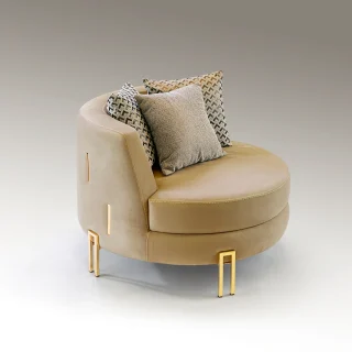Sillón Viena Beige-Oro | Schuller | Ref: 8811035 | luzguru.com