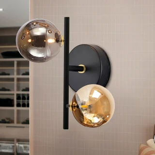 Aplique 2 Luces Negro Latón Dark Schuller