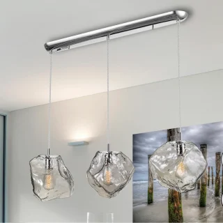 Lámpara 3L Petra Cromado Smoke Claro Schuller | 213455