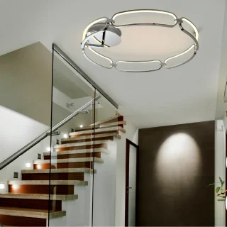 Plafón LED Ø80 Cromo Colette Schuller