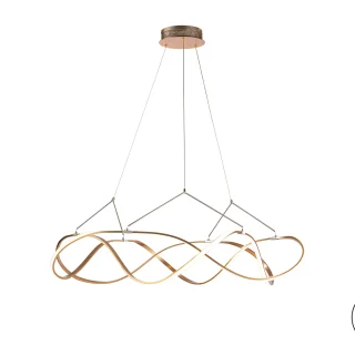 Lámpara Led Circular Oro Rosa Molly Schuller