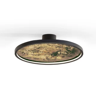 Plafón LED CCT Negro Stone Schuller