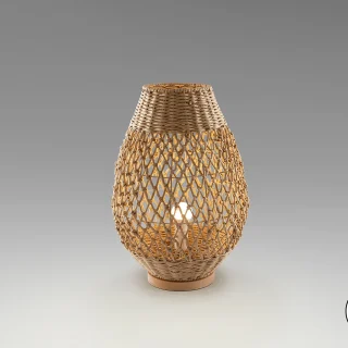 Lámpara Sobremesa Papel Trenzado Yaiza Schuller