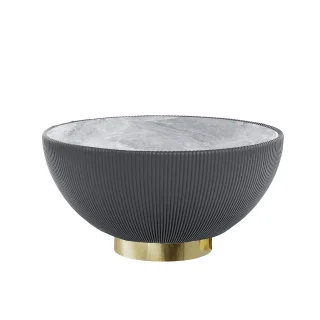 Mesa Centro Candy Gris Latón | Schuller | Ref: 745536 | luzguru.com