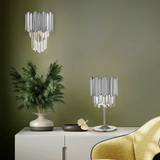 Lámpara Sobremesa Cromada | Schuller Tiara | Ref: 605274 | luzguru.com