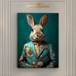 Cuadro Mr Rabbit Acrílico 90x120 Schuller