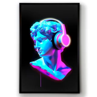 Cuadro Luz Led Busto Color 80x120 Schuller