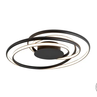 Plafón Negro LED Danza Schuller