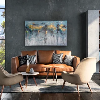 Cuadro Acrílico Abstracto Aquas Schuller