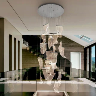 Lámpara Techo LED Cromada Velos Schuller