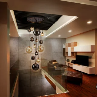 Lámpara Colgante Negra Latón Dark Schuller