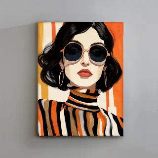 Cuadro Acrílico Abstracto Orange Schuller