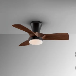 Ventilador de Techo Polaris Negro/Nogal | Schuller | 279352