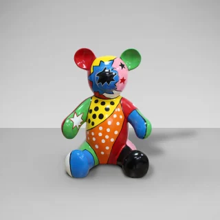 Figura Decorativa Osito Peluche Multicolor Schuller