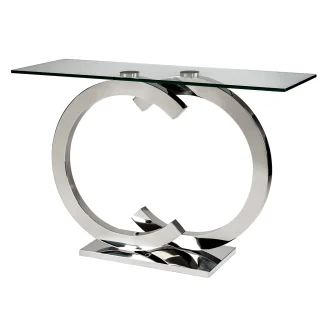 Consola Acero Alto Brillo Casandra Schuller