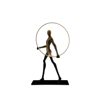 Figura Decorativa Caminante Negro Schuller