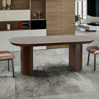 Mesa Comedor Extensible Piedra/Marrón Irati Schuller