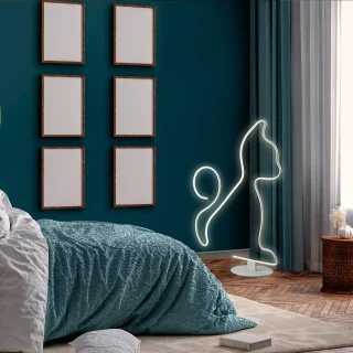 Lámpara de Pie LED Blanca Cat Schuller