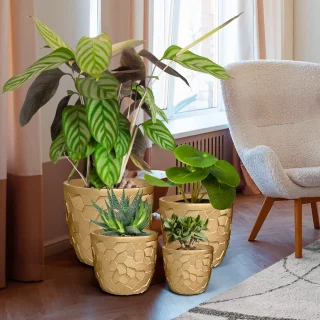 Maceteros Ilian Dorado | Schuller | Ref: 824507 | luzguru.com