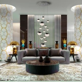 Lámpara Colgante Esférica Cromo Sphere Schuller